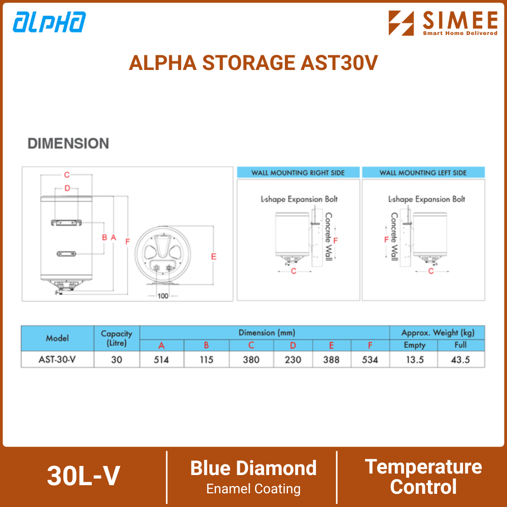 ALPHA STORAGE AST30V