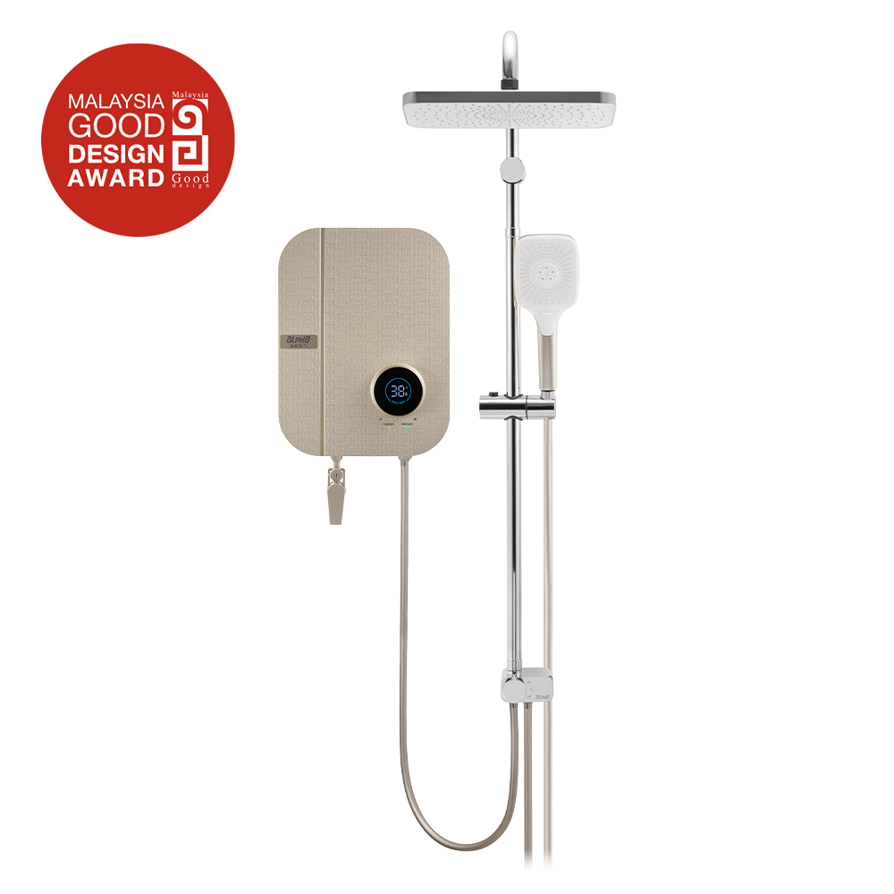 Alpha Water Heater WES7DI with Rain Shower