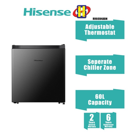 [HS-RR60D4AGN] Hisense Mini Bar Fridge